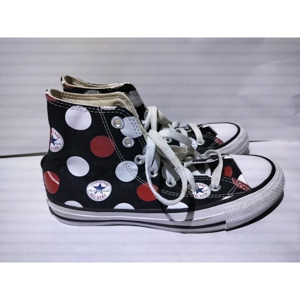 Converse Chuck Taylor All Star Shoes Polka Dot Women's Patch Play Style Size 5.5